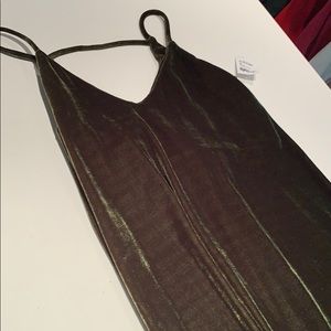 Velvet spaghetti strap dress. BRAND NEW